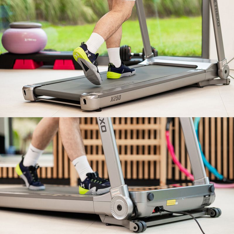 TREXO TXO-X250-S silver electric treadmill 7