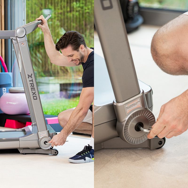 TREXO TXO-X250-S silver electric treadmill 8