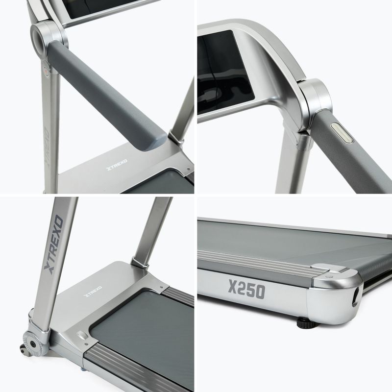 TREXO TXO-X250-S silver electric treadmill 17