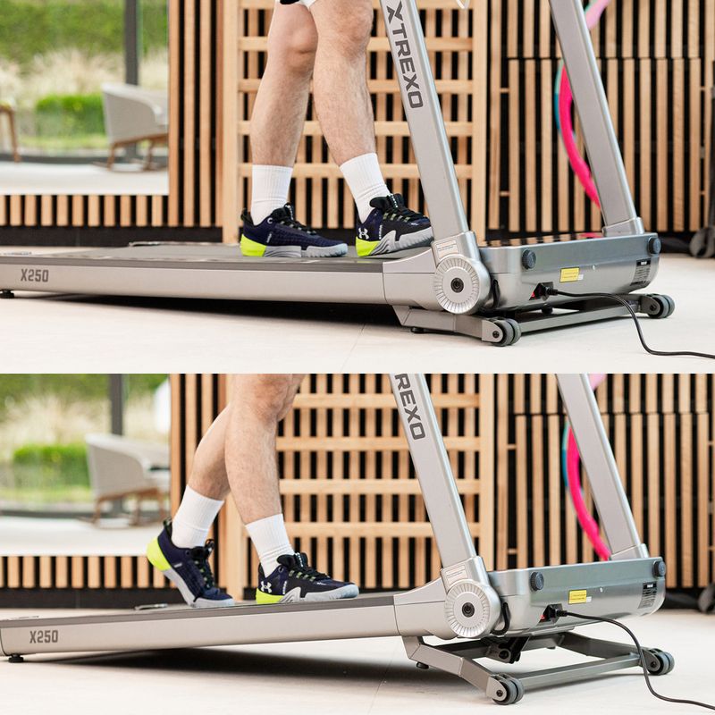 TREXO TXO-X250-S silver electric treadmill 7