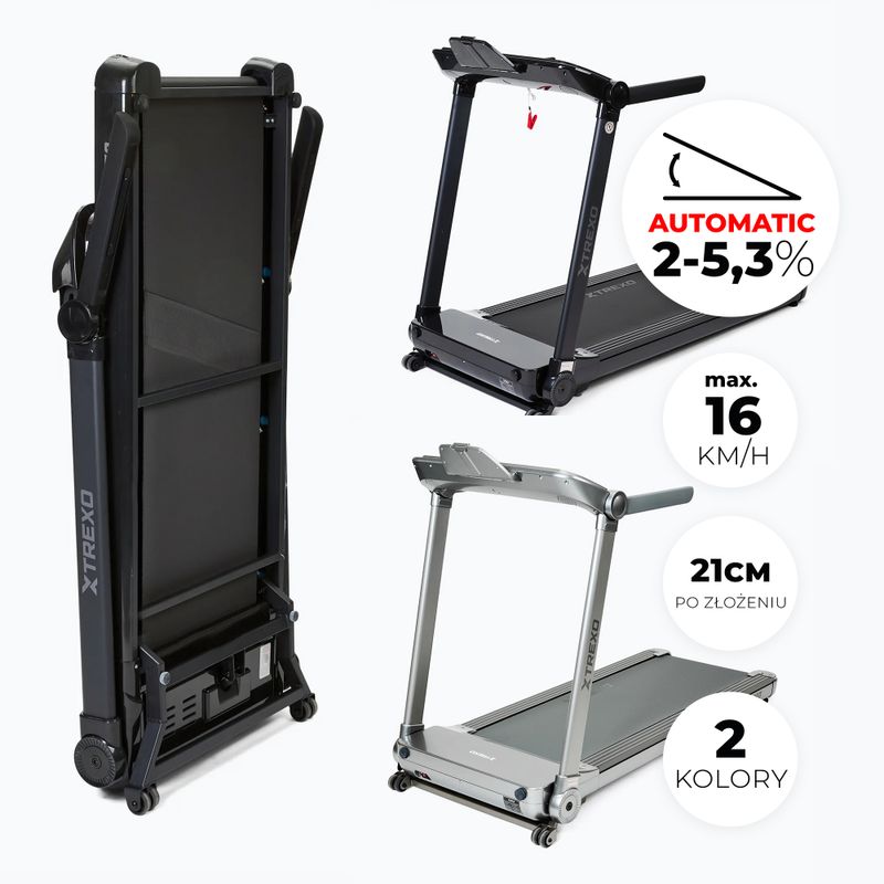 TREXO TXO-X250-B electric treadmill black 2