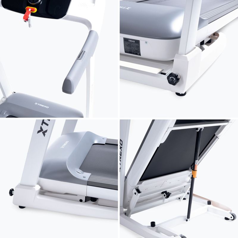 TREXO TXO-X350-W electric treadmill white 15