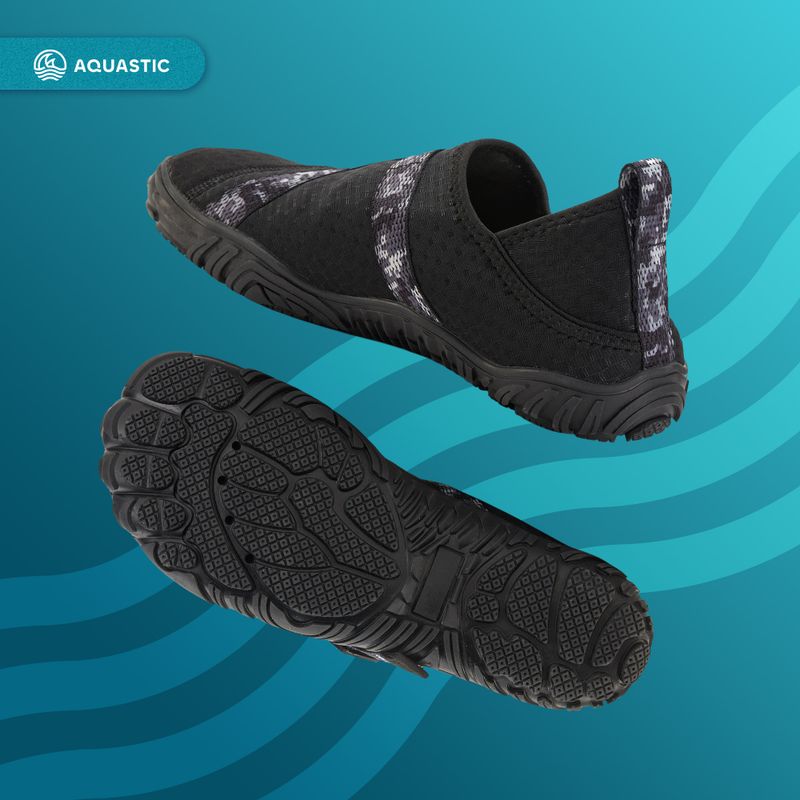 Men's water shoes AQUASTIC Gatun black 5