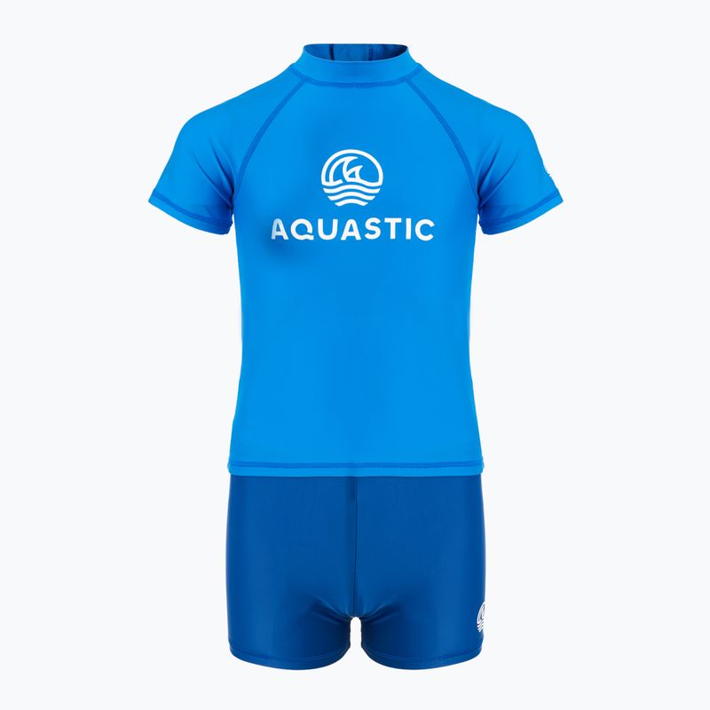 Children's swimming set AQUASTIC UV 50+ UPF Marimo JRB navy blue/blue 2