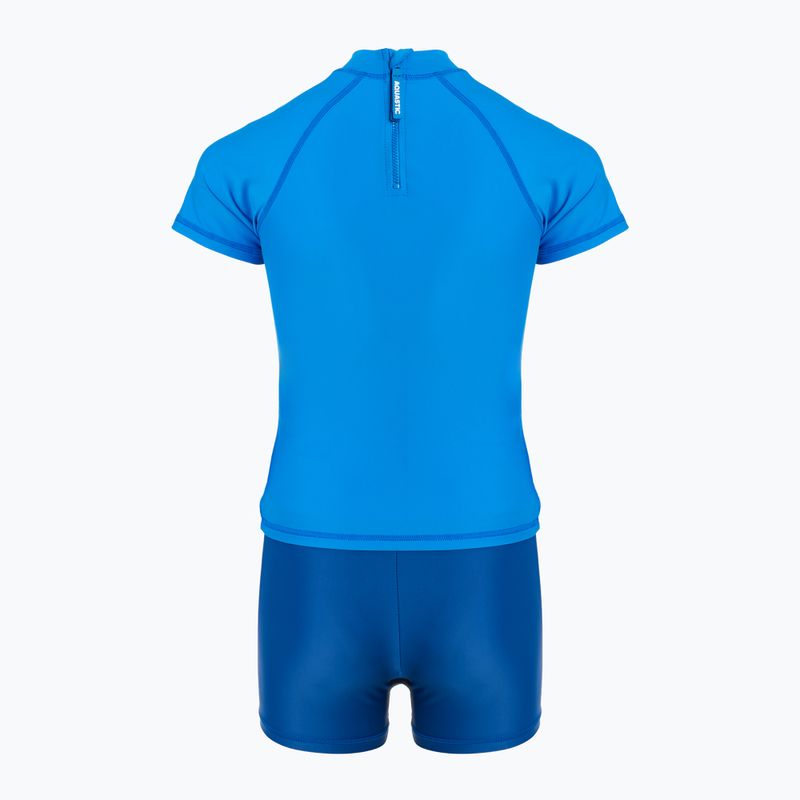 Children's swimming set AQUASTIC UV 50+ UPF Marimo JRB navy blue/blue 3