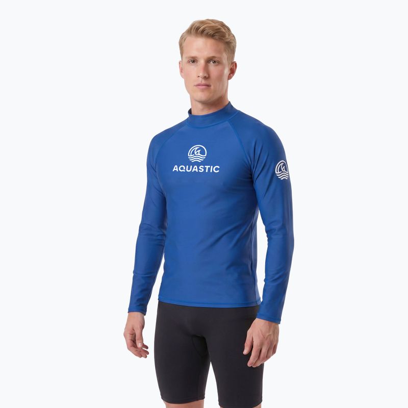 AQUASTIC UV 50+ UPF Rimos navy blue swimming longsleeve 3