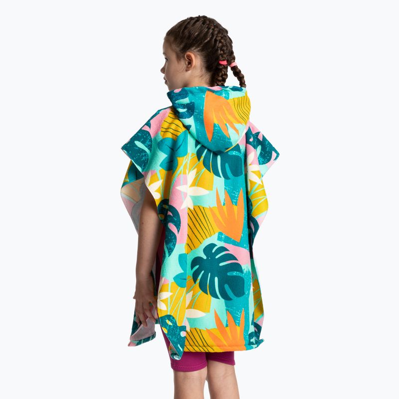 Children's poncho AQUASTIC Sunny JR flowers 2