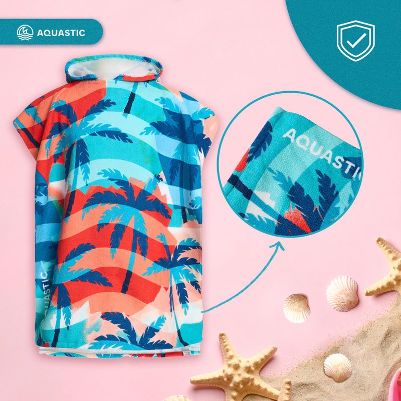 AQUASTIC Sunny JR palm tree children's poncho 14