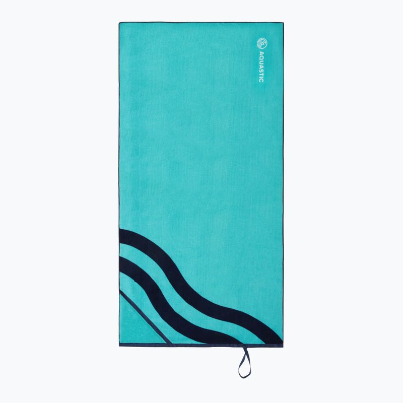 AQUASTIC Wavey blue/green towel 2