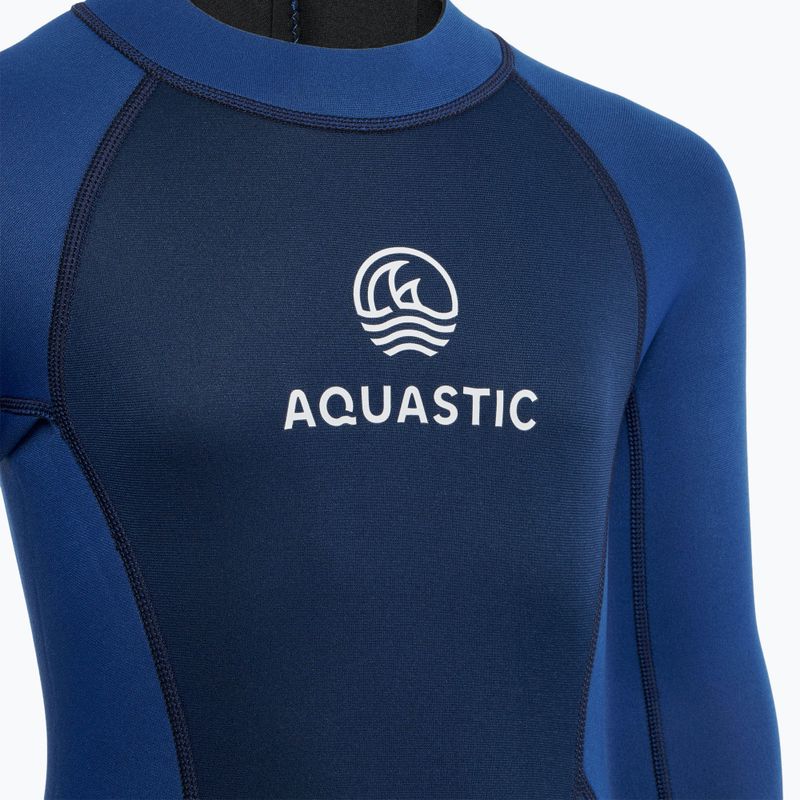 Children's swimming foam AQUASTIC Wavey LG Jrb 2 mm navy blue/blue 4