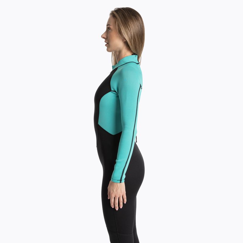 Women's swimming wetsuit AQUASTIC Wavey LG WMNS 2 mm black/mint 4