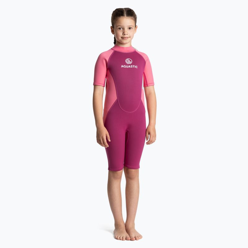 Children's swimming foam AQUASTIC Wavey Jrg 2 mm pink 2
