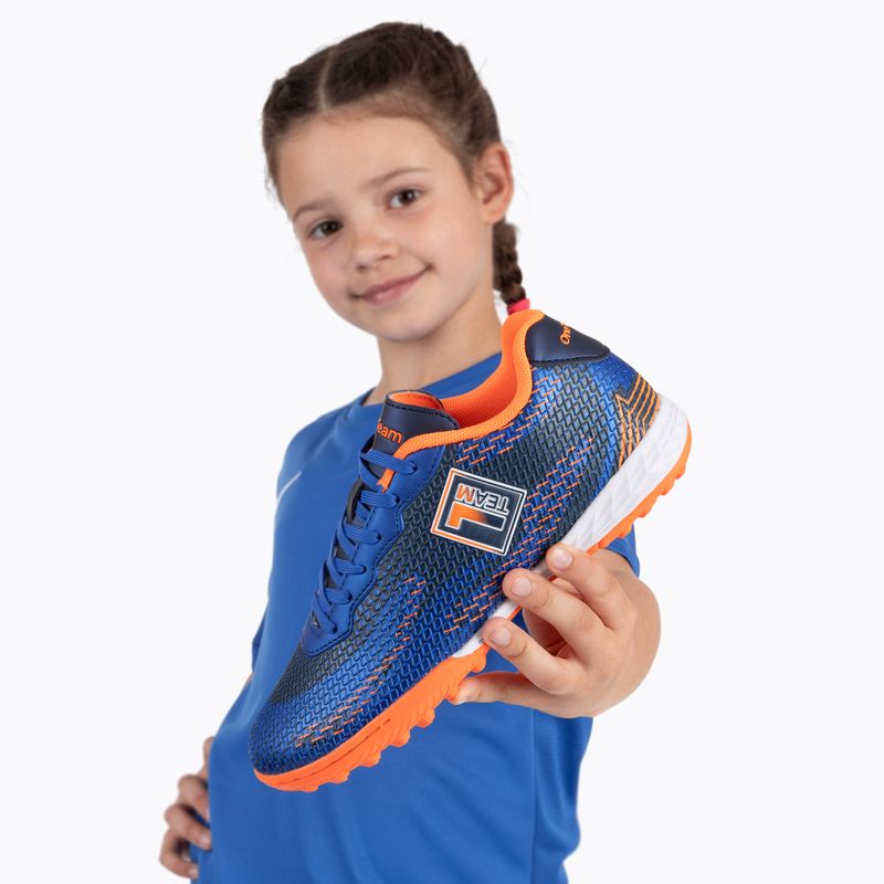 Children's football boots OneTeam Robero Teen TF navy/orange 18