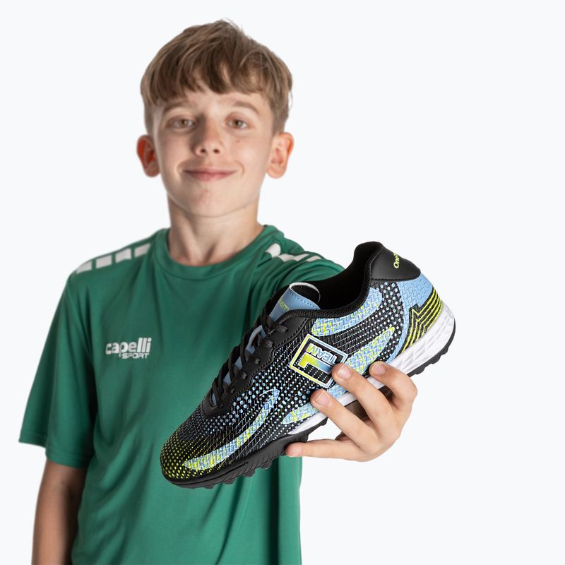 Children's football boots OneTeam Robero Teen TF black/blue 12