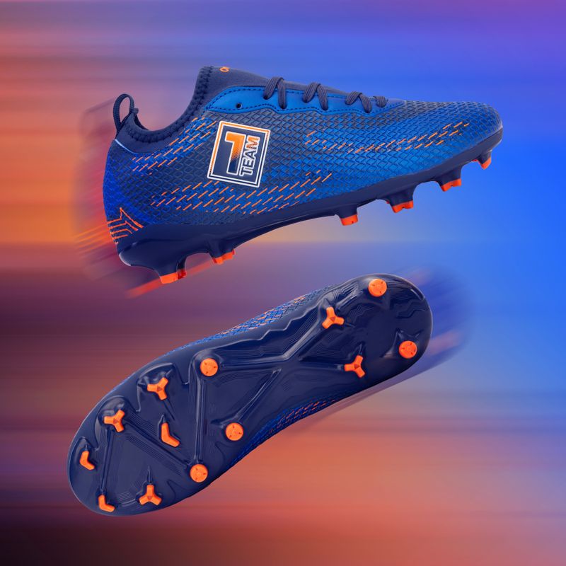 Children's football boots OneTeam Robero Teen FG/AG navy/orange 3