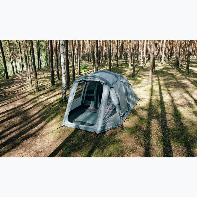 4-person inflatable camping tent KADVA AIRcamp 4.4 green 4