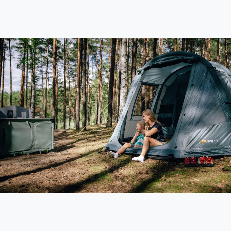 4-person inflatable camping tent KADVA AIRcamp 4.4 green 24