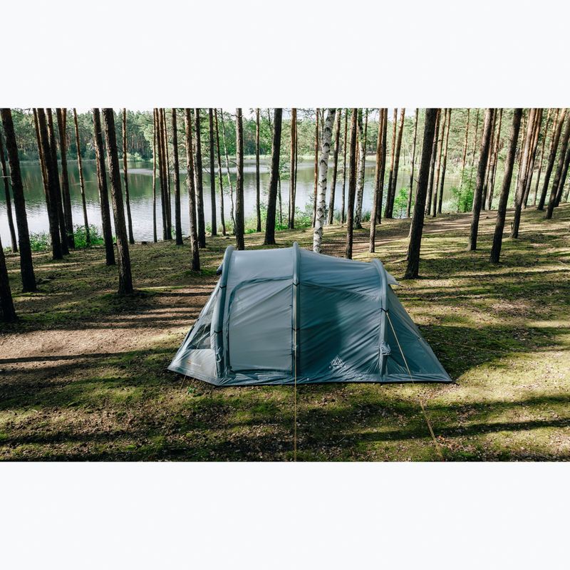 4-person inflatable camping tent KADVA AIRcamp 4.4 green 28