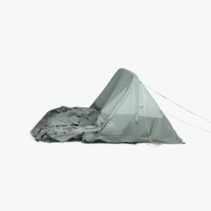 Inflatable 6-person camping tent KADVA AIRcamp 6.24 green 17