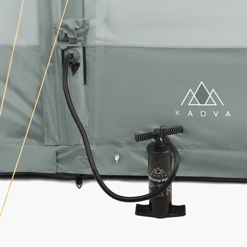 Inflatable 6-person camping tent KADVA AIRcamp 6.24 green 23