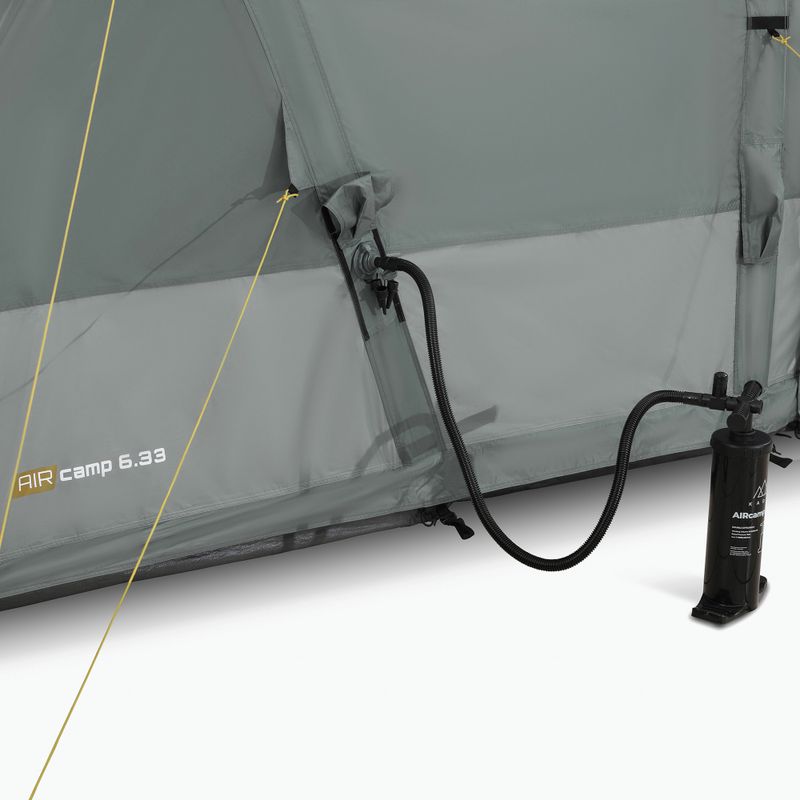 Inflatable 6-person camping tent KADVA AIRcamp 6.33 green 16