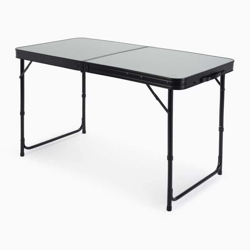 Folding camping table + KADVA CAMP chairs table set for 4-6 people grey 2