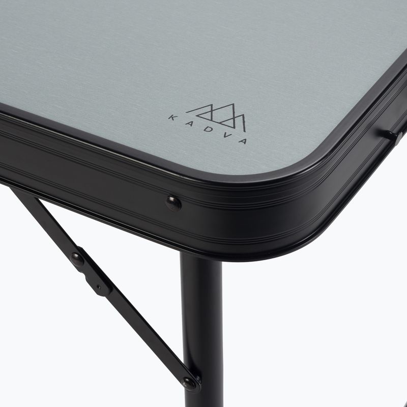 Folding camping table + KADVA CAMP chairs table set for 4-6 people grey 11