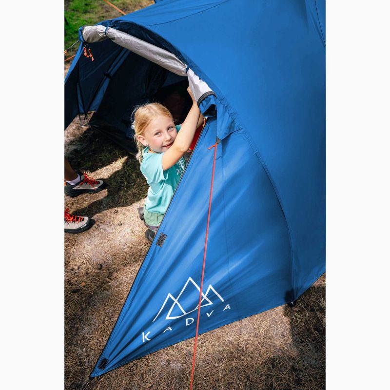3-person camping tent KADVA CAMPdome 3 blue 4