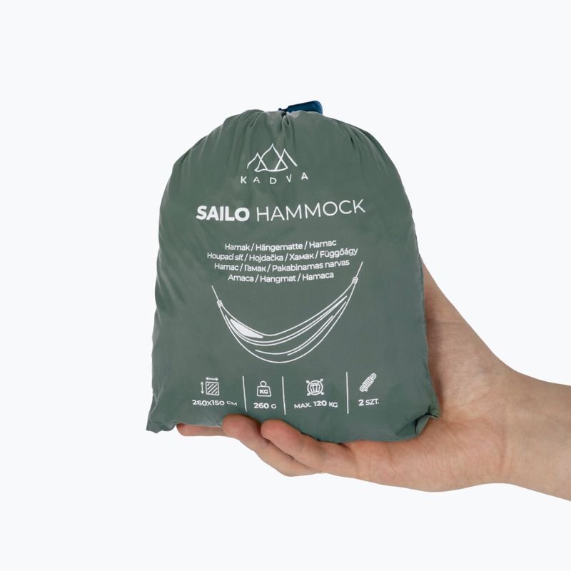 KADVA Sailo Hammock ultra-light green travel hammock 7