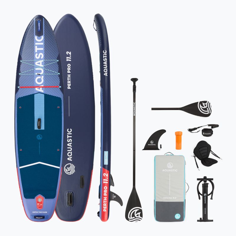 Board SUP AQUASTIC Perth Pro 11'2" all-round dark blue
