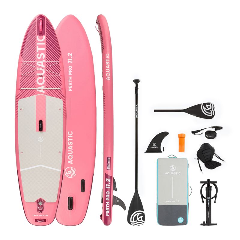 AQUASTIC SUP board Perth Pro 11'2" allround pink 21