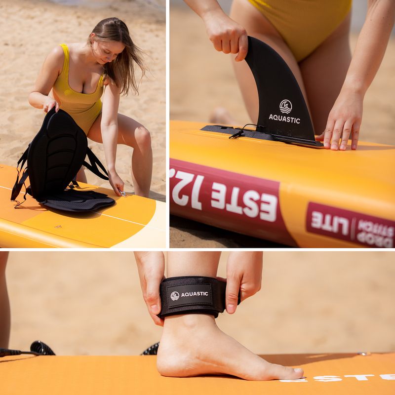 Inflatable board set SUP AQUASTIC This 12'0" orange 23