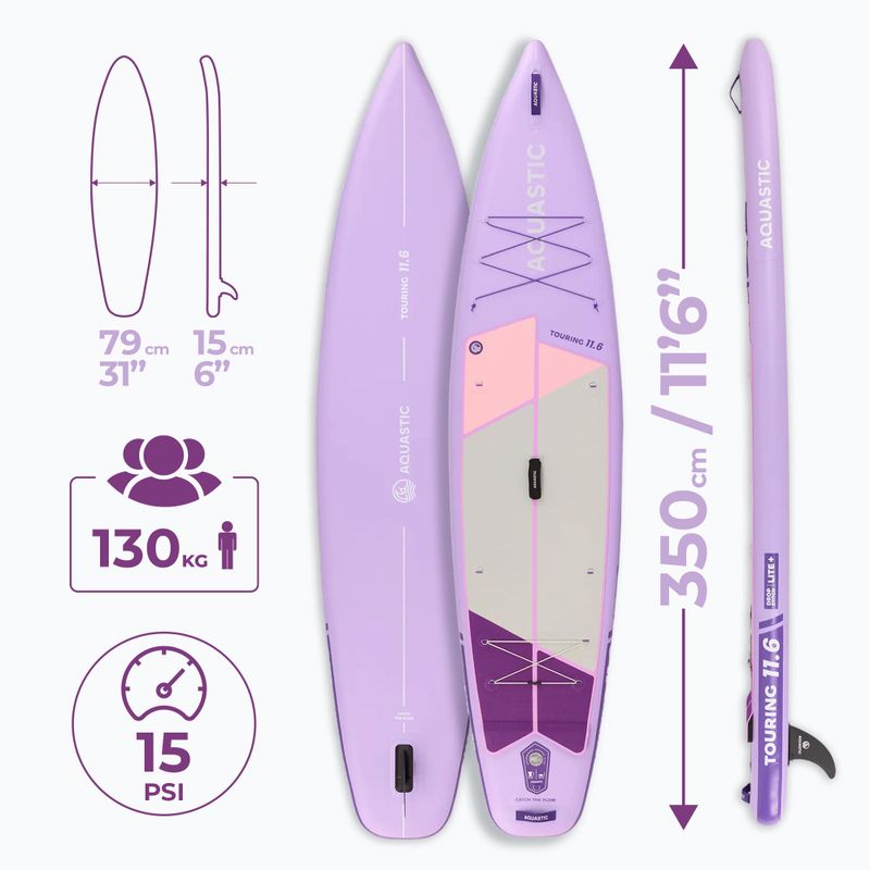 Set inflatable Touring 11'6" purple 20