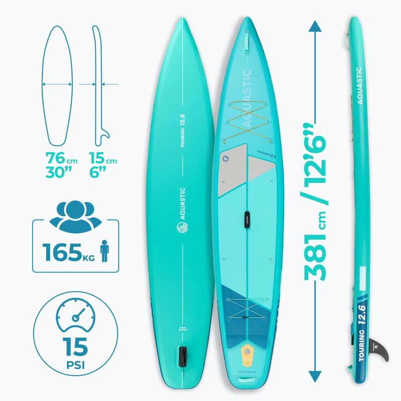 SUP board AQUASTIC Touring 12'6" green 24