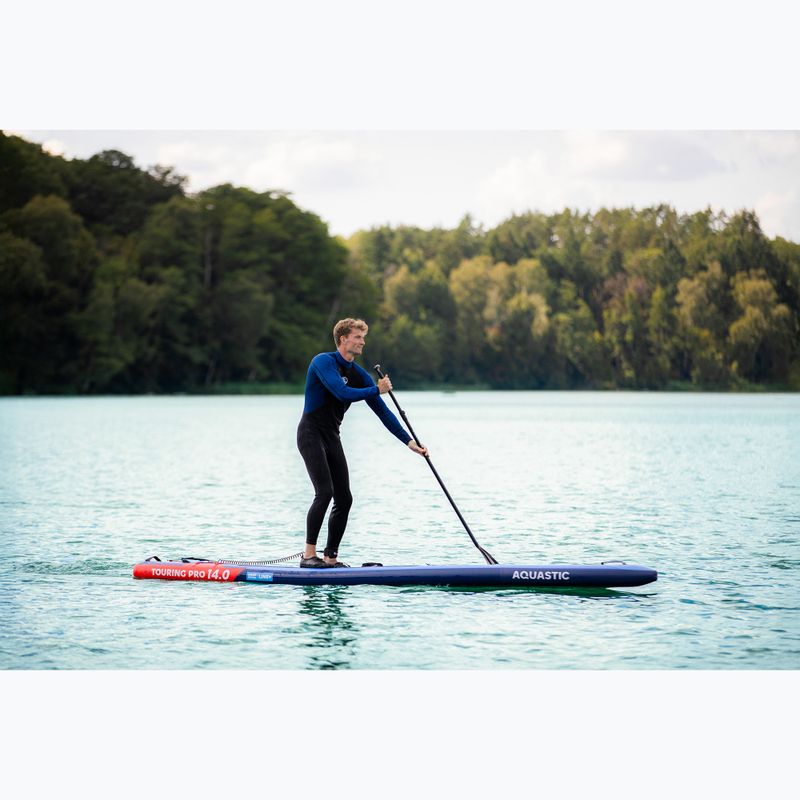 Inflatable board set SUP AQUASTIC Touring Pro 14'0" dark blue 20