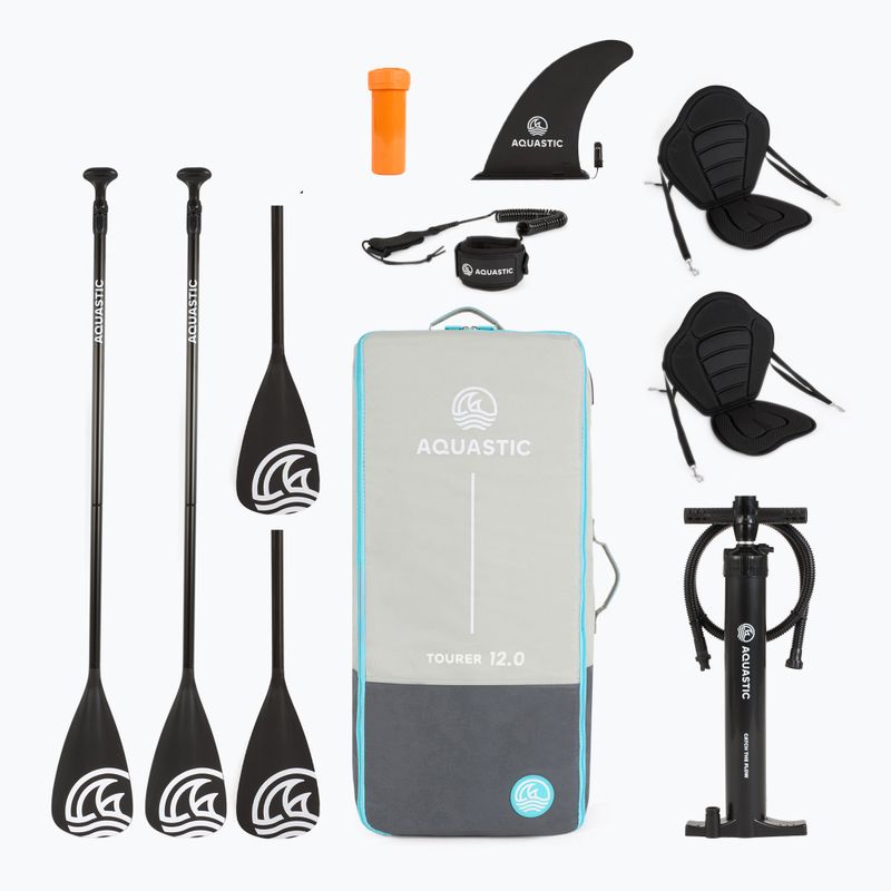 Inflatable board set SUP AQUASTIC Tourer 12'0" 2-os blue 19