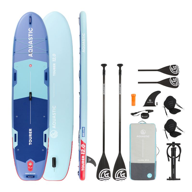 Inflatable board set SUP AQUASTIC Tourer 12'0" 2-os blue 26