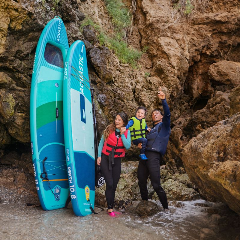 Inflatable board set SUP AQUASTIC Vista 11'2" green 28