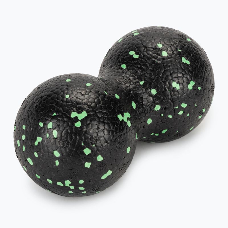 XTREXO double massage ball TRX-MSP008 8 cm black/ lime green
