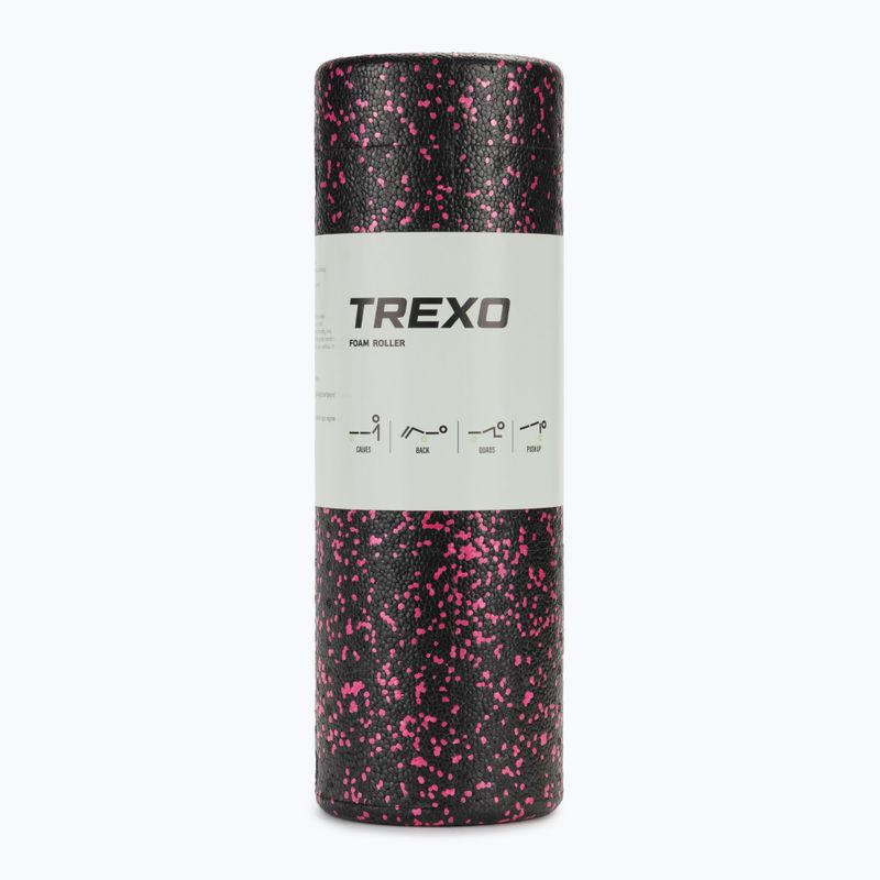 TREXO TRX-MSR045 massage roller 45 cm black/pink 5