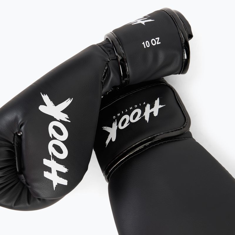 HOOK FIGHTING Ready To Spar filled boxing gloves black 6