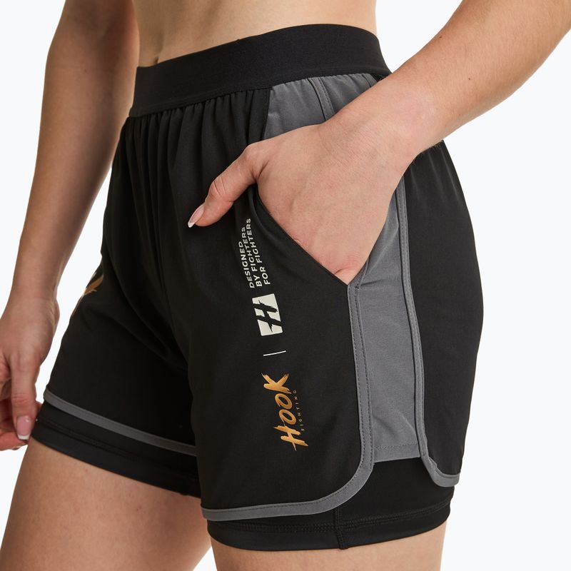 Women's training shorts HOOK FIGHTING Base black 3