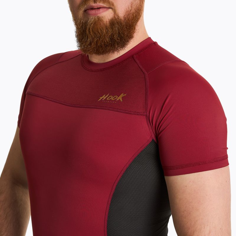 Men's HOOK FIGHTING Rashguard Base red 3