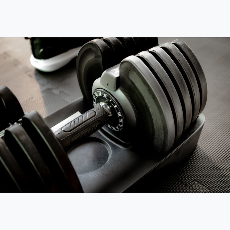 TREXO adjustable dumbbell TXO-B4W001 40 kg black 5