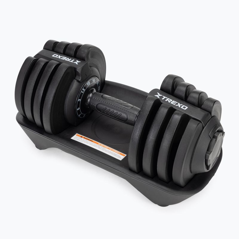 XTREXO adjustable dumbbell TXO-B4W003 18 kg black