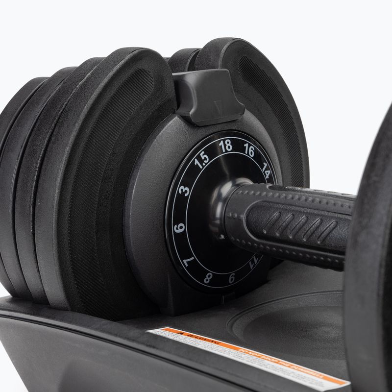 TREXO adjustable dumbbell TXO-B4W003 18 kg black 7