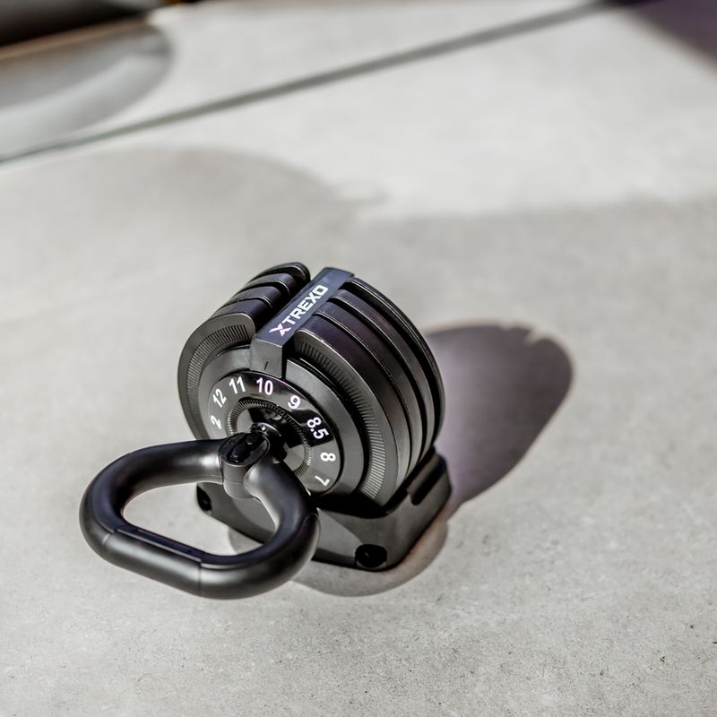 XTREXO TXO-B4W004 12kg adjustable kettlebell black 9