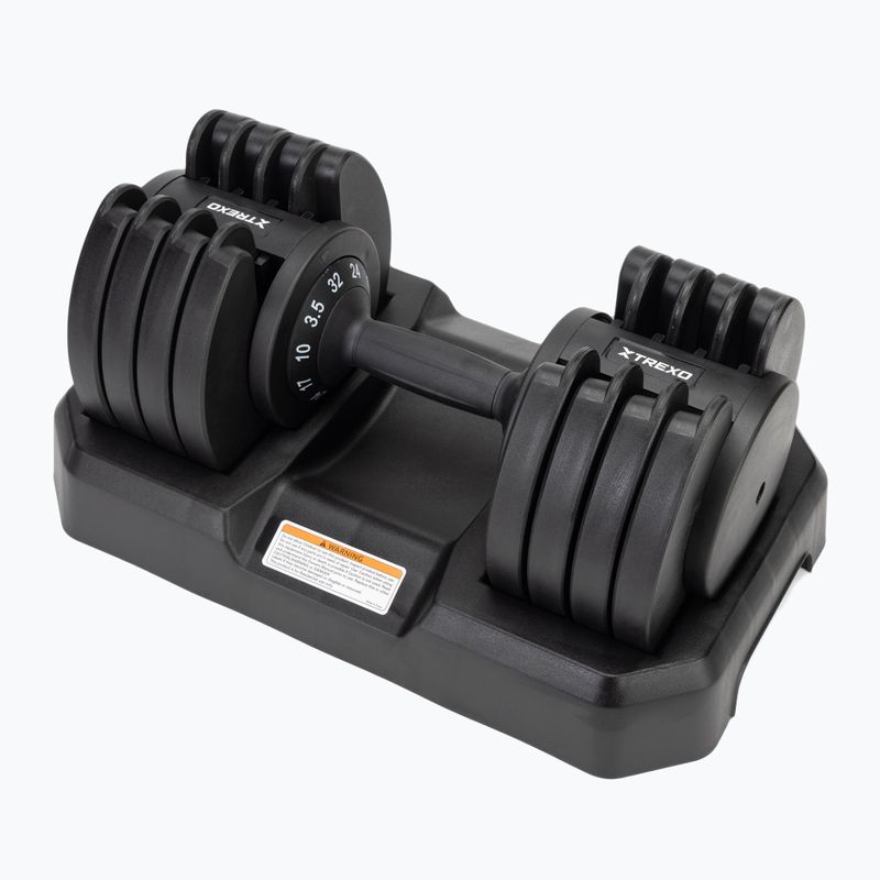 XTREXO adjustable dumbbell TXO-B4W005 32 kg black