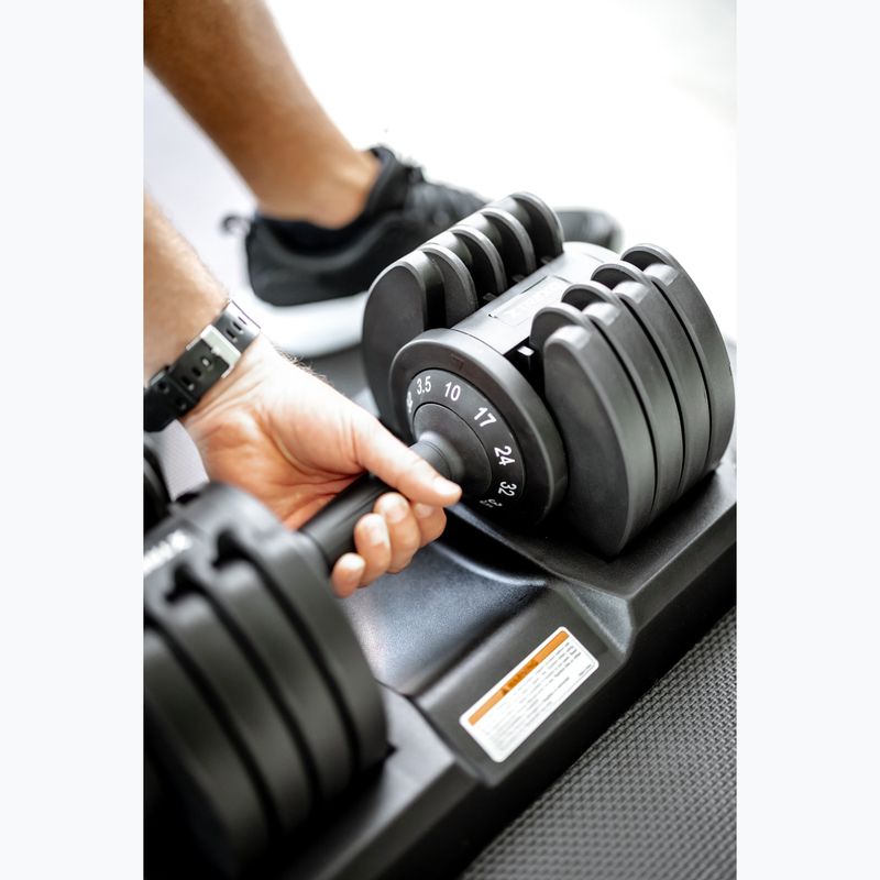 TREXO adjustable dumbbell TXO-B4W005 32 kg black 4