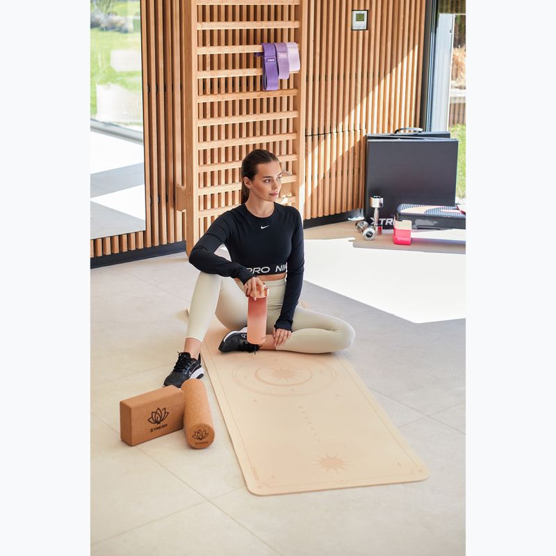 TREXO yoga mat TXO-B4Z001-BZ 6 mm light brown 7
